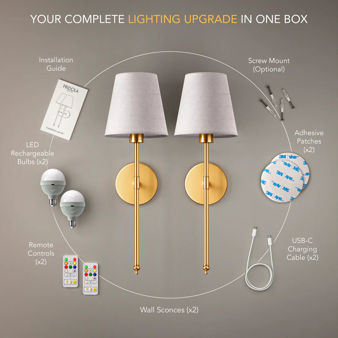LW™ WIRELESS WALL SCONCES